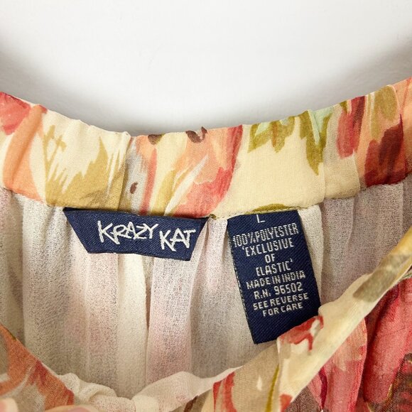 Women's Maxi Skirt Cottagecore Prairie Floral Fairy Flowy Y2K Size Large - Picture 6 of 6